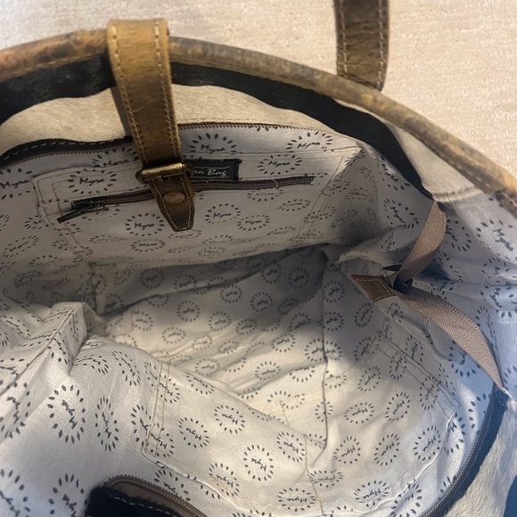 Myra Zebra Harion Leather Tote - Picture 3 of 10